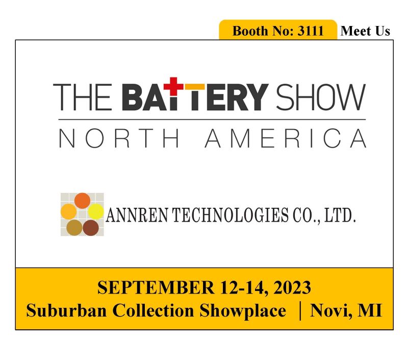 2023 The Battery Show in NOVI 2023/09/12-14 Booth: 3111